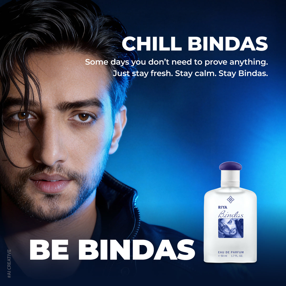 Riya Bindas Blue Eau De Parfum 50 ml For Men