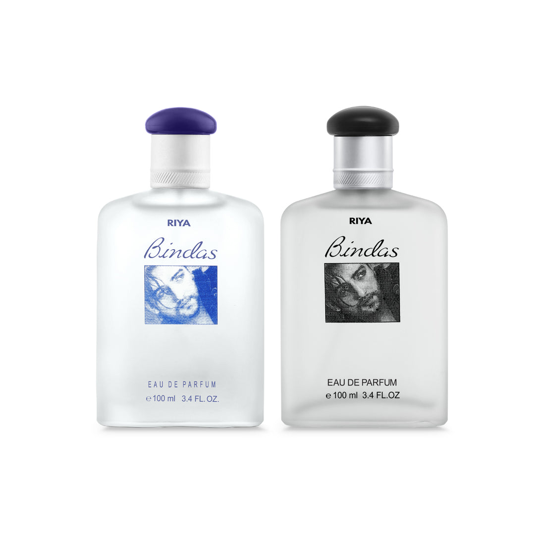 Bindas(Blue &amp; Black) Eau De Parfum ,Pack of 2 (100 ML each)