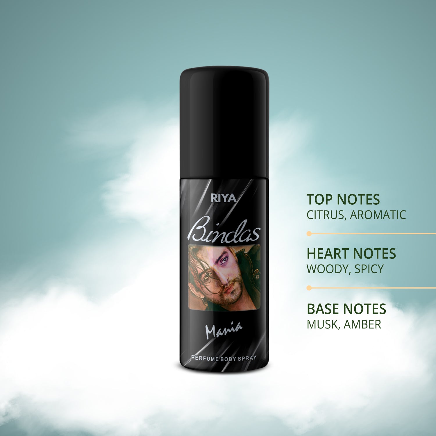 Born Rich, Melody Orchestra & Bindas | Pack of 6 | Unisex Deodorant | 40 ml Each