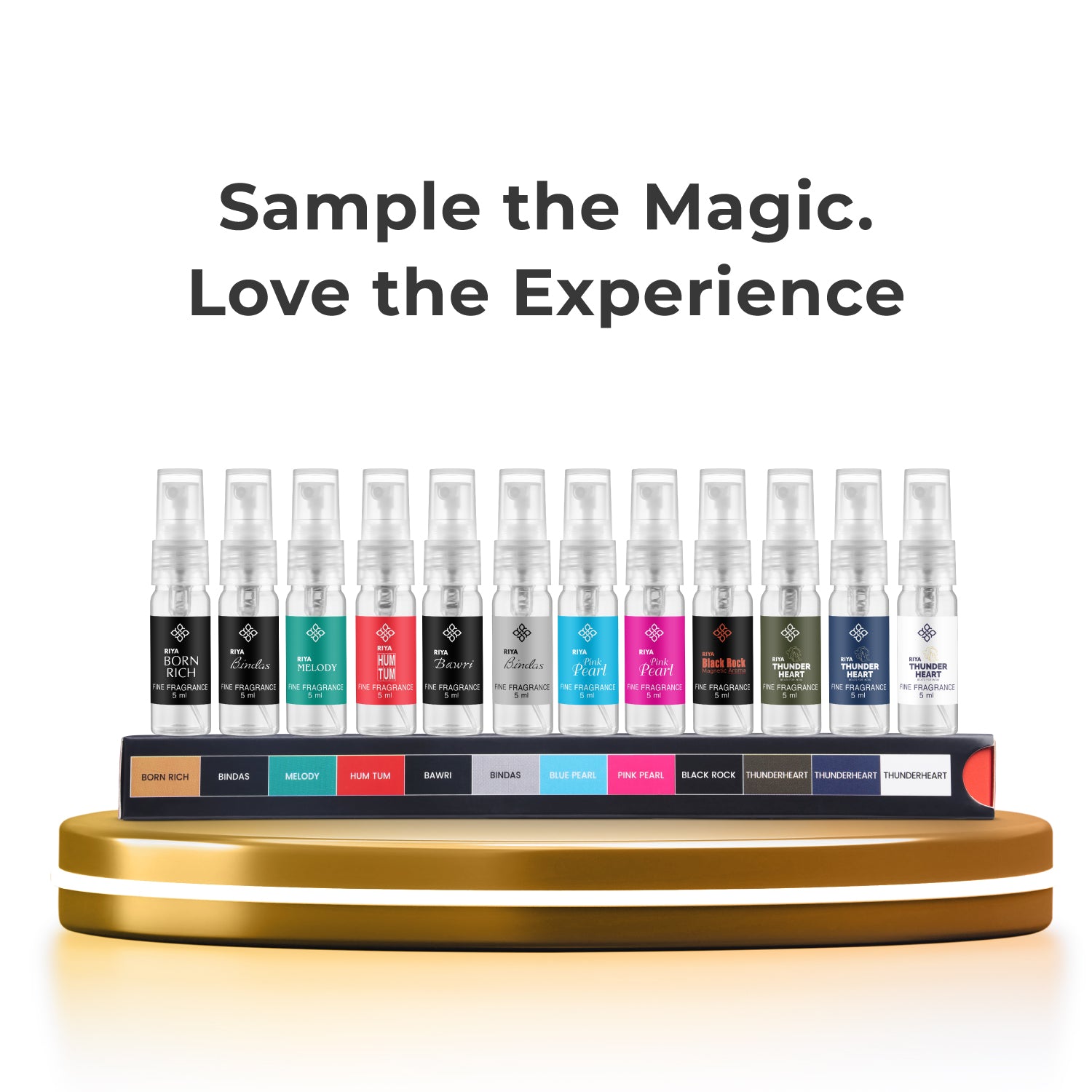 Riya Xploriya Best Seller | 12 x 5ml | 60ml | Eau De Parfum