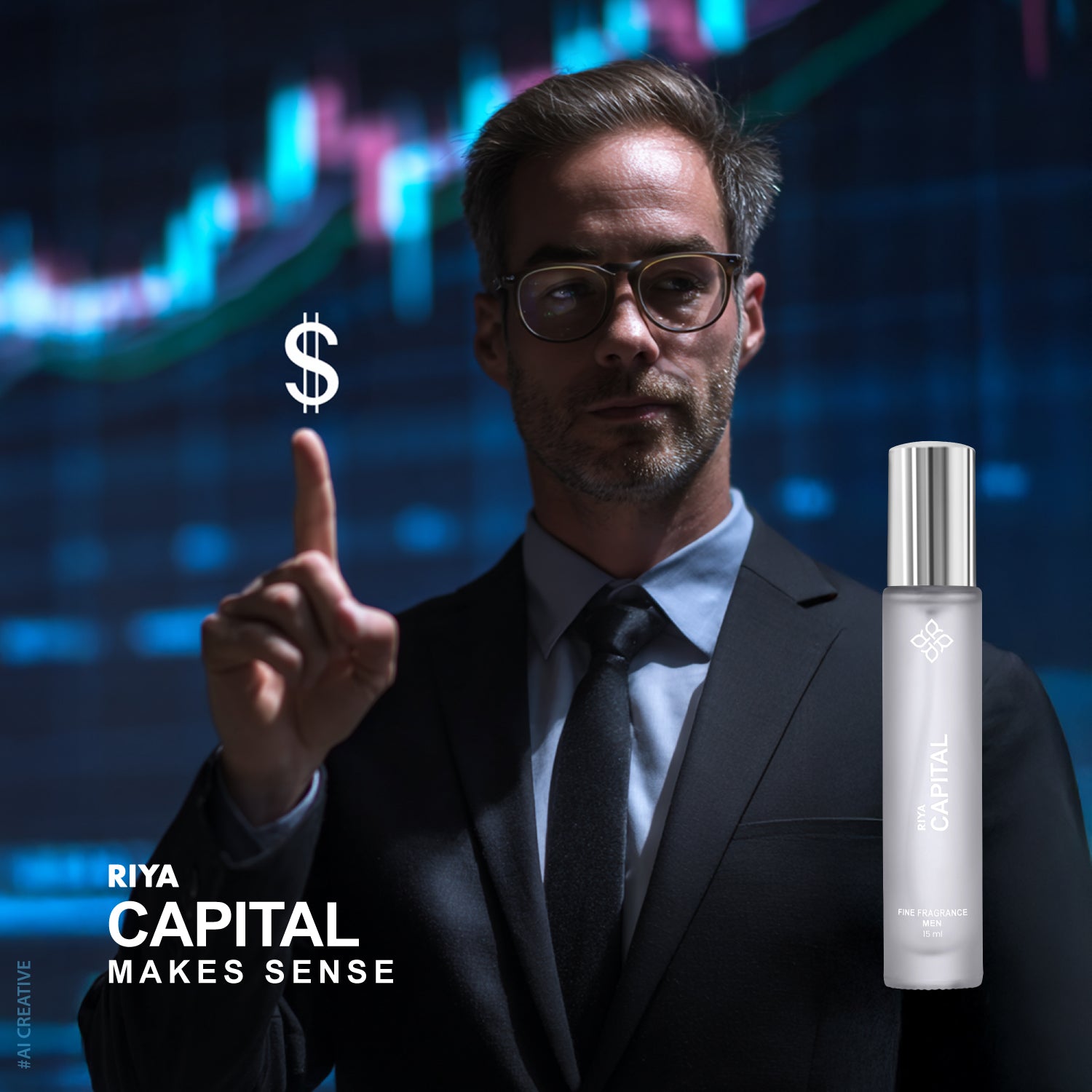 Riya Capital Eau De Parfum 15 ml for Men