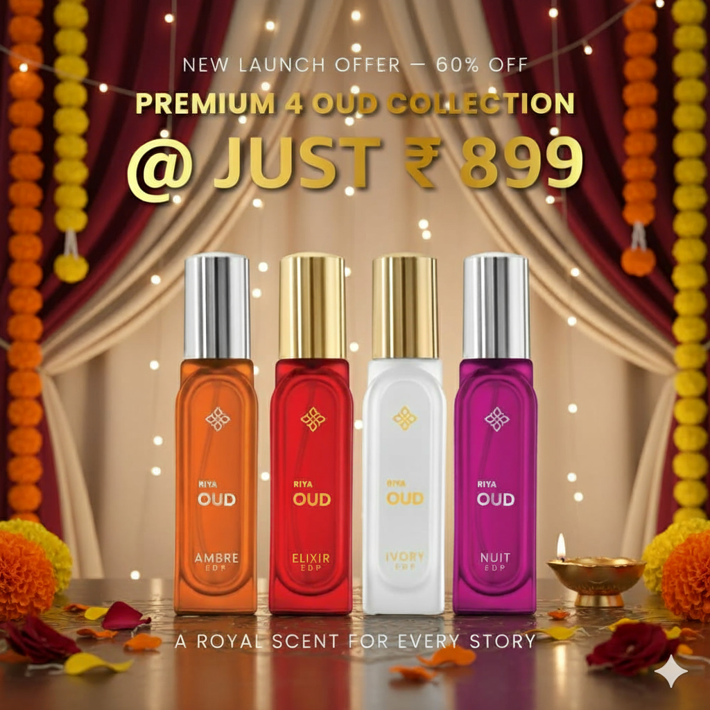 RIYA Pack of 4 Oud Perfume for Men and Women (20ml Each)- 80 ml – House Of  Riya