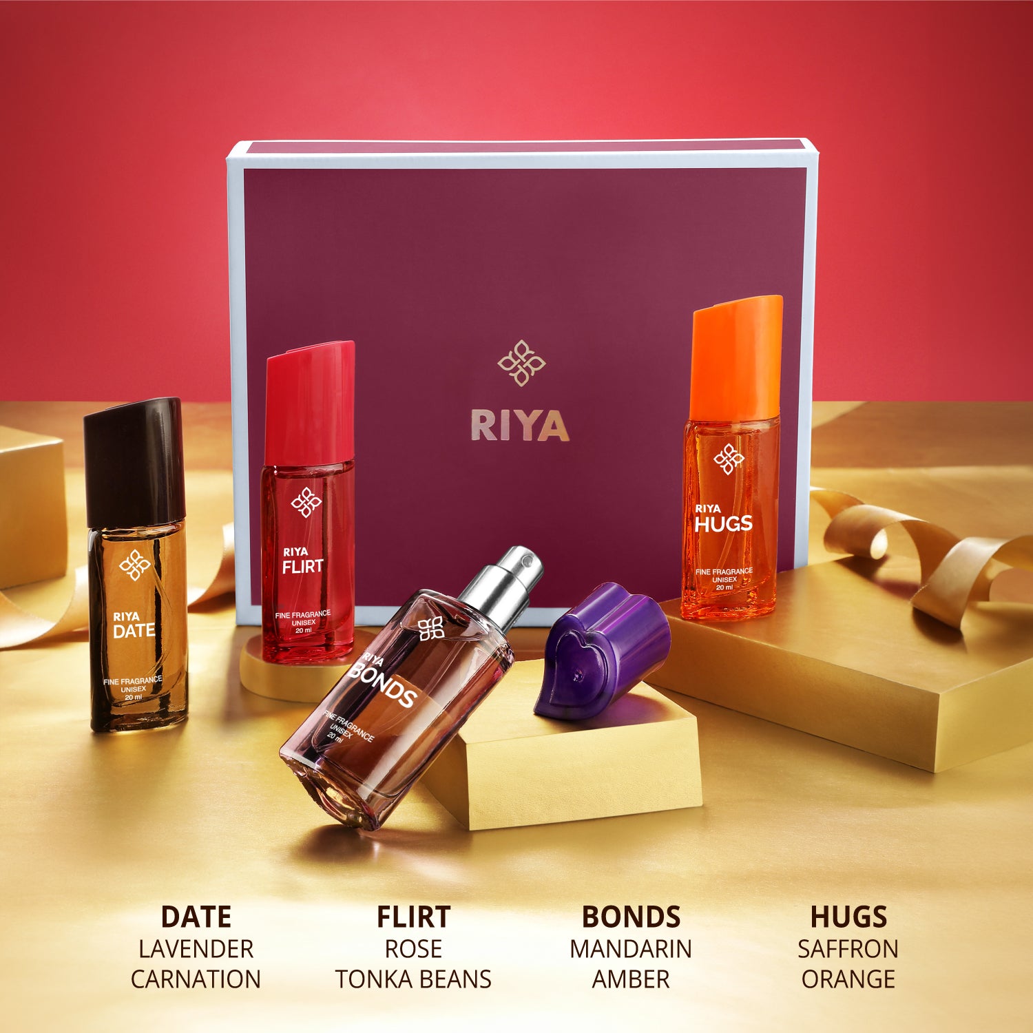 Gift A Memory | Unisex Perfume Gift Box | 20ml x 4 Eau De Parfum | Gifts For All
