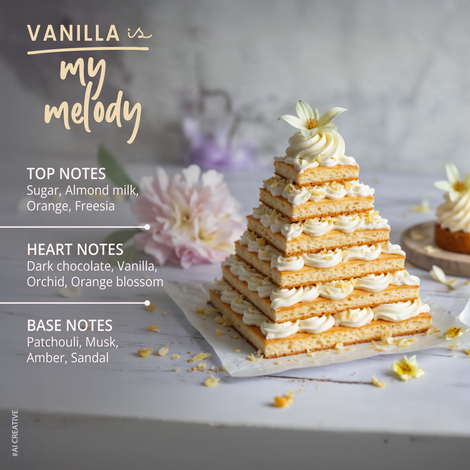 Melody Vanilla Dark Chocolate Perfume | Warm Gourmand Notes | Long-Lasting