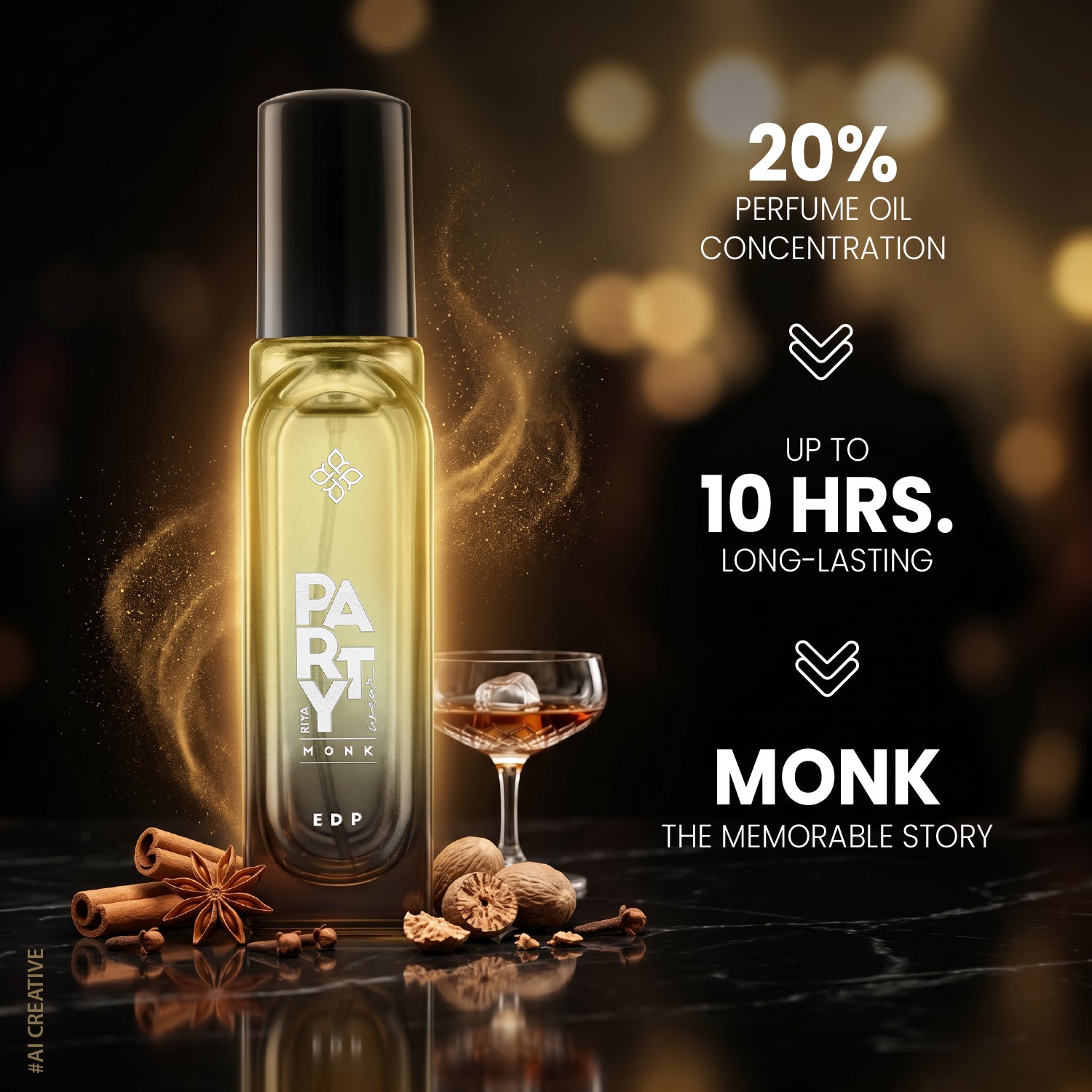 RIYA Party wear Monk Perfume for Men and Women - 20ML
