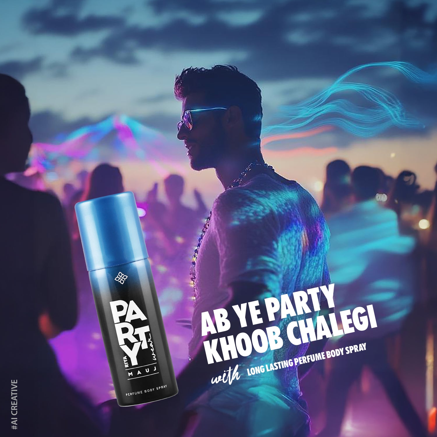Riya Party Wear Mauj, Monk and Hyper Set of 6 Deodorant |40 ml Each