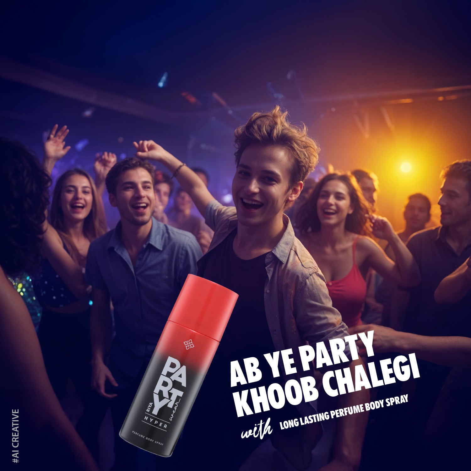 RIYA Party Wear Hyper & Monk Deodorant | Long-Lasting Fragrance (150ml Each)- For Men Pack of 2
