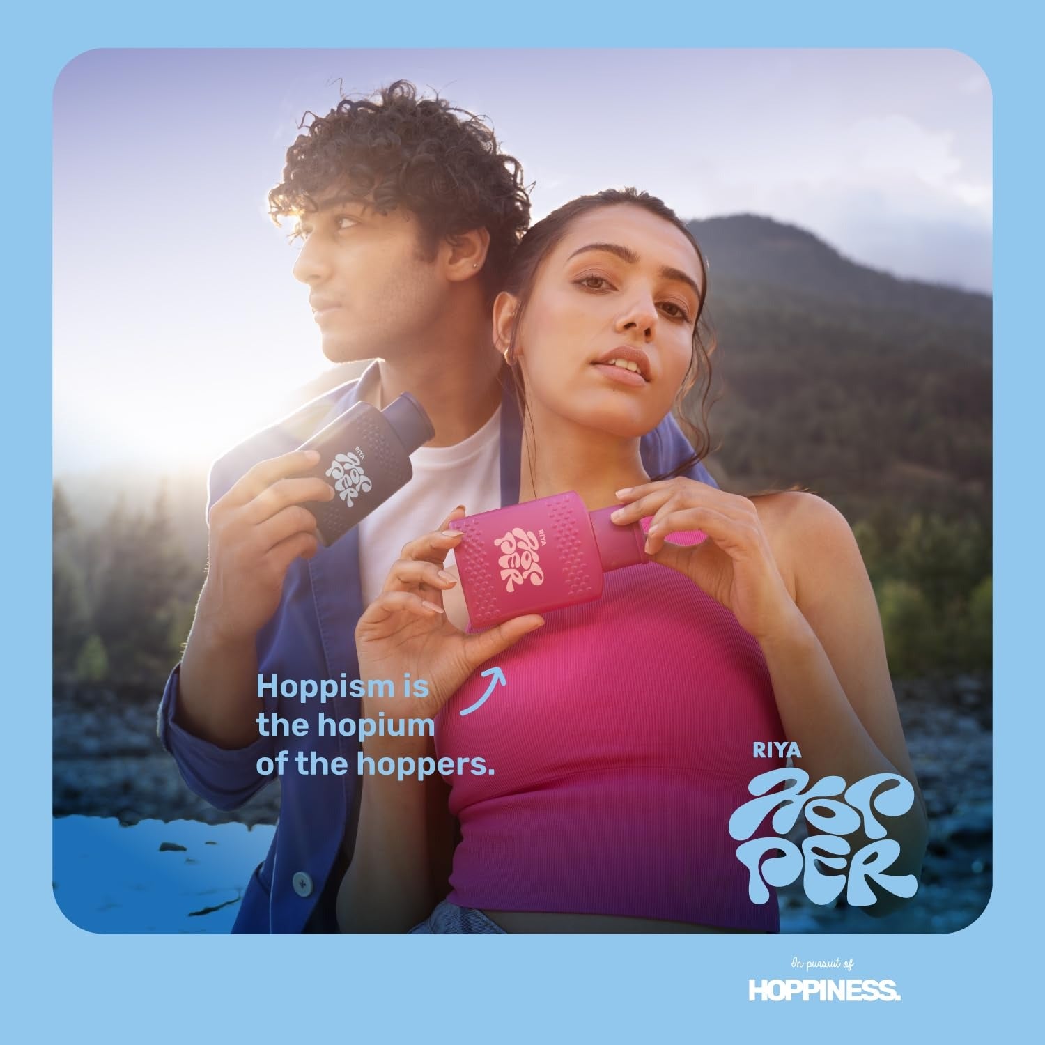 Hopper Blue & Pink Men & Women Perfume - Riya Lifestyle