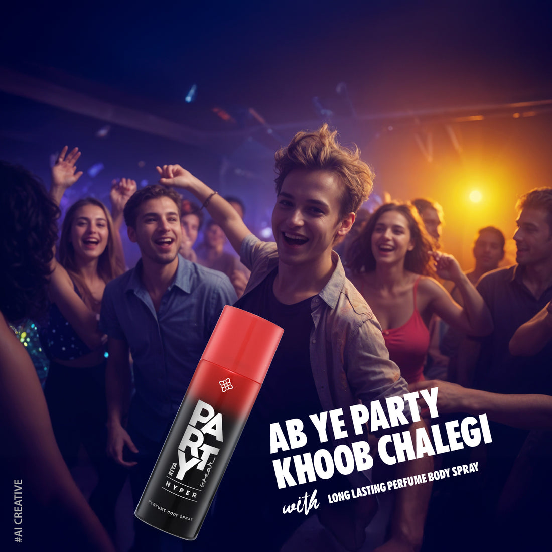 Riya Party Wear Hyper Deodorant Body Spray for Men - 200 ml