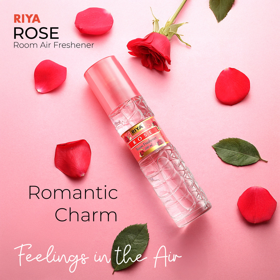 Riya Rose & Sandalwood Air Freshener - Pack of 2 (200ml Each)
