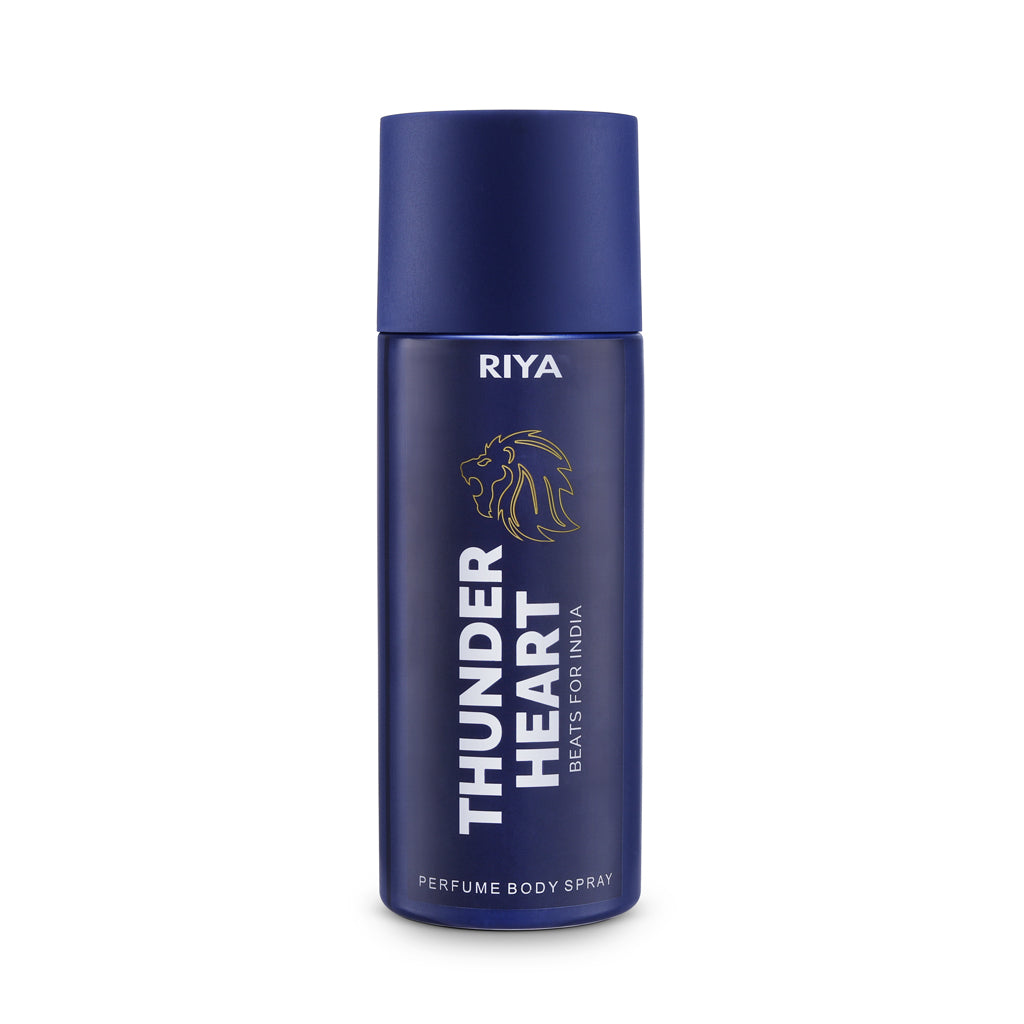 Riya Thunderheart Blue and White Combo of 8 Deodorant | 40 ml Each