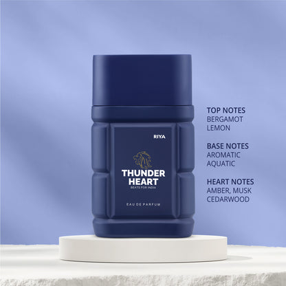 THUNDERHEART BEATS FOR INDIA (Blue, White &amp; Green),Perfume for Men &amp; Women (100 ml each), Eau De Parfum with Long Lasting Fragrance, Pack of 3