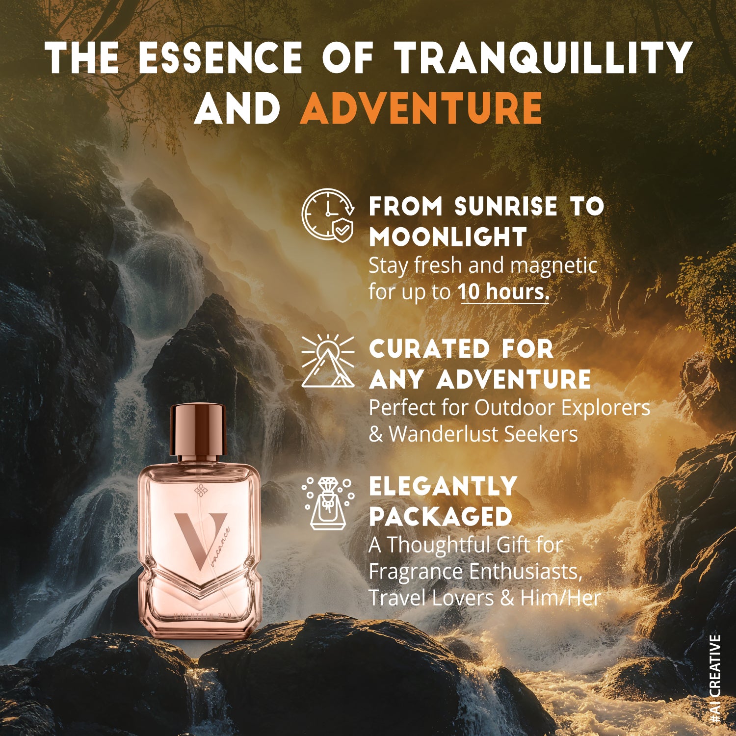 RIYA Vacance Mountain Zen EDP – Fresh Affordable Luxury | Floral Citrus Summer Scent for Travel & Relaxation | 100ml