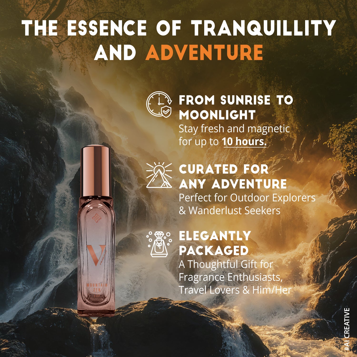RIYA Vacance Mountain Zen EDP – Fresh Affordable Luxury | Floral Citrus Summer Scent for Travel & Relaxation | 20ml