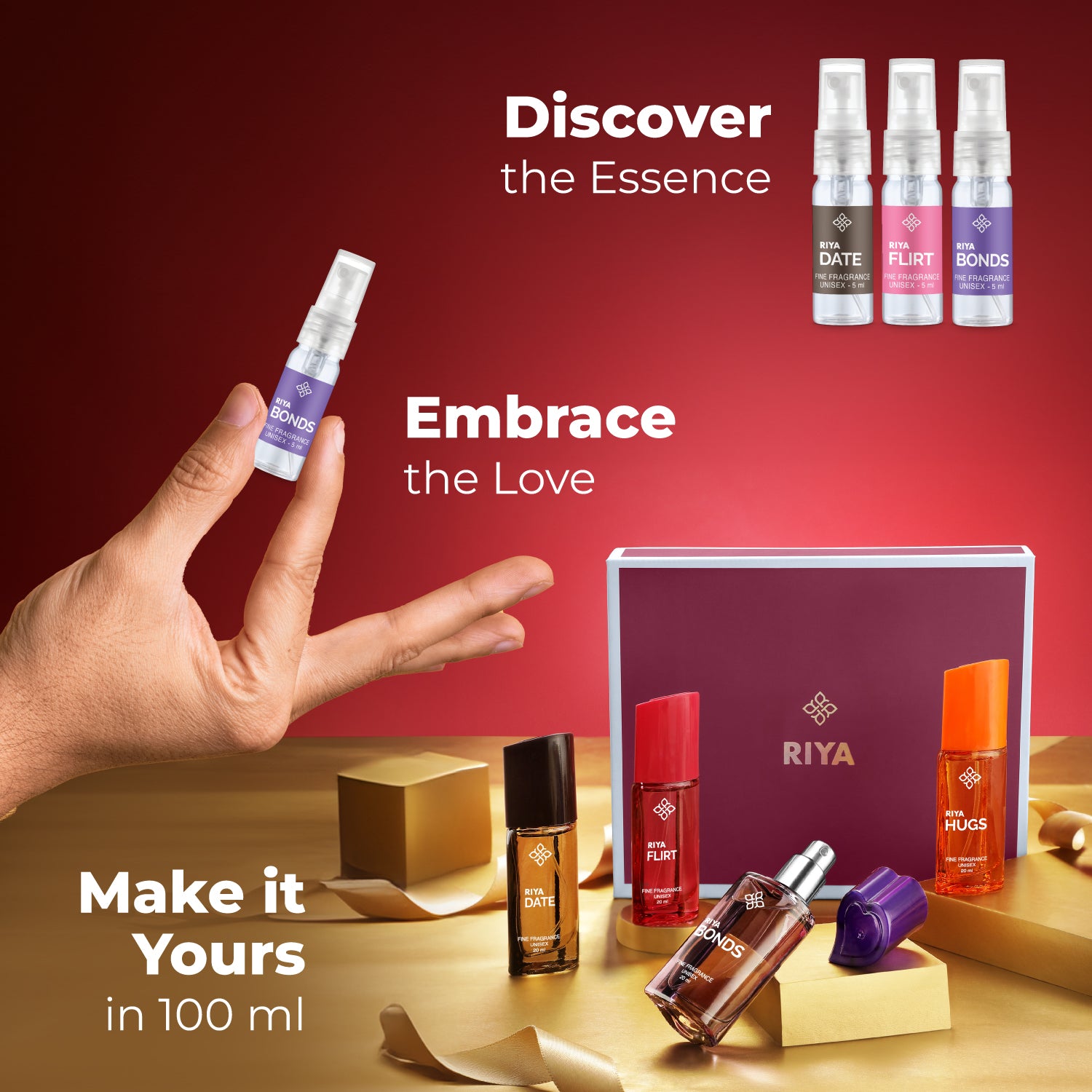 Riya Xploriya Gift A Memory | 12 x 5ml | 60ml | Eau De Parfum