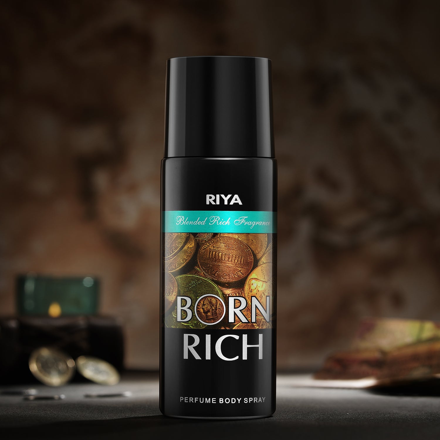 Riya Born Rich Combo of 10 Deodorant | 150 ml Each | Lavender, Musk Fragrance