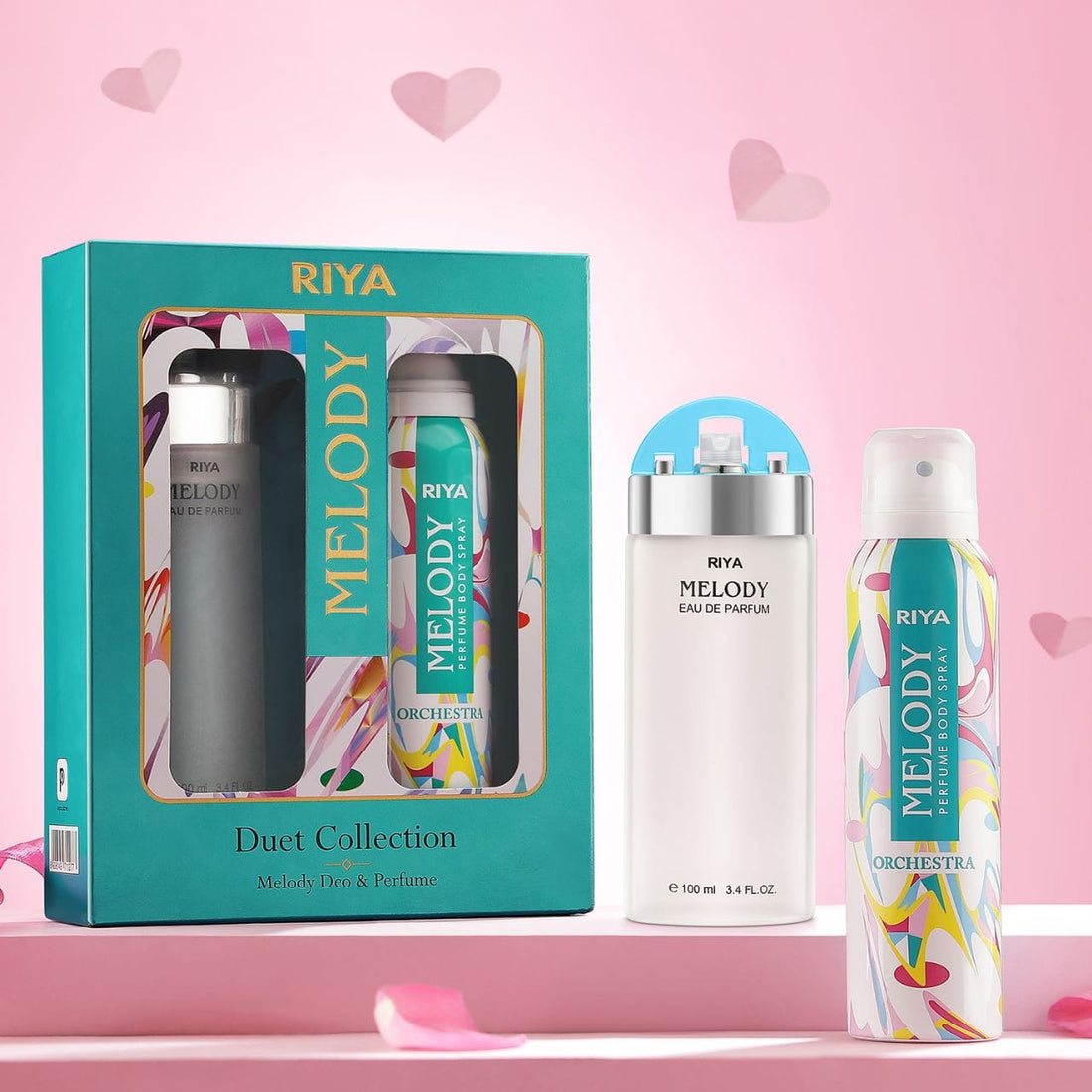 Melody Eau De Parfum &amp; Body Spray Deodorant Gift Set For Women (100ml EDP, 150ml DEO)