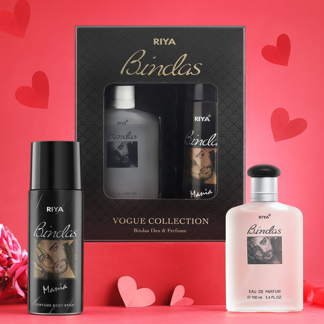 Bindas Eau De Parfum &amp; Body Spray Deodorant Gift Set For Men (100ml EDP, 150ml DEO)