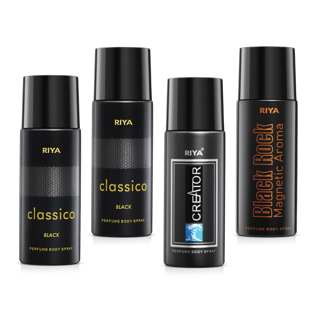 Buy 2 Classico Black and Get 1 Creator and 1 Black Rock Magnetic Aroma Deodorant Free