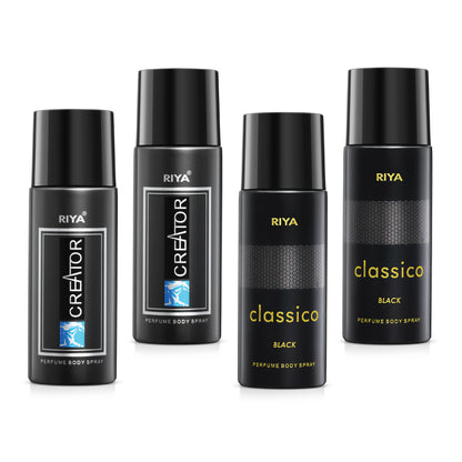 Buy 2  Creator Deodorant and Get 2 Classico Black Deodorant Free