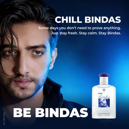 Riya Bindas Blue Eau De Parfum 50 ml For Men