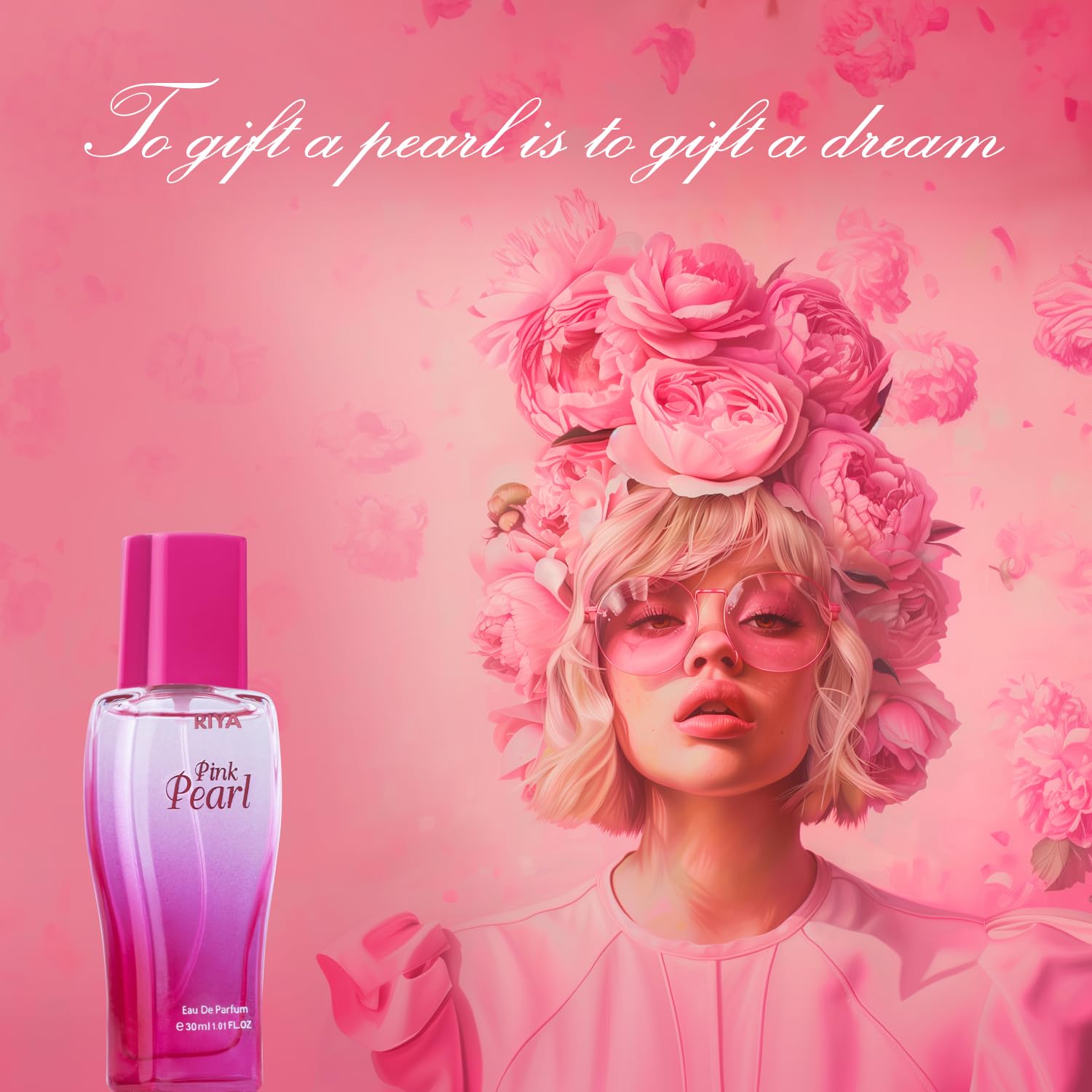 RIYA BLUE PEARL &amp; PINK PEARL | 30 ml Each Perfume for Women | Eau De Parfum with Long Lasting Fragrance | Citrus Jasmine &amp; Rose Scent | Mild Fragrance | Fragrance Spray | Gift Scent for Her