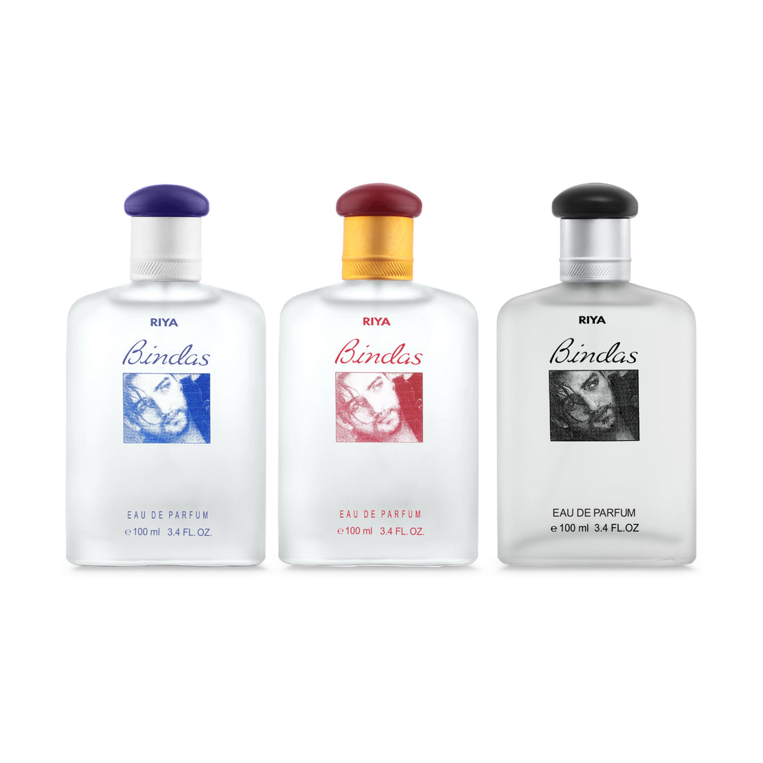 Bindas Red Blue &amp; Black Perfume Pack of 3 - Riya Lifestyle