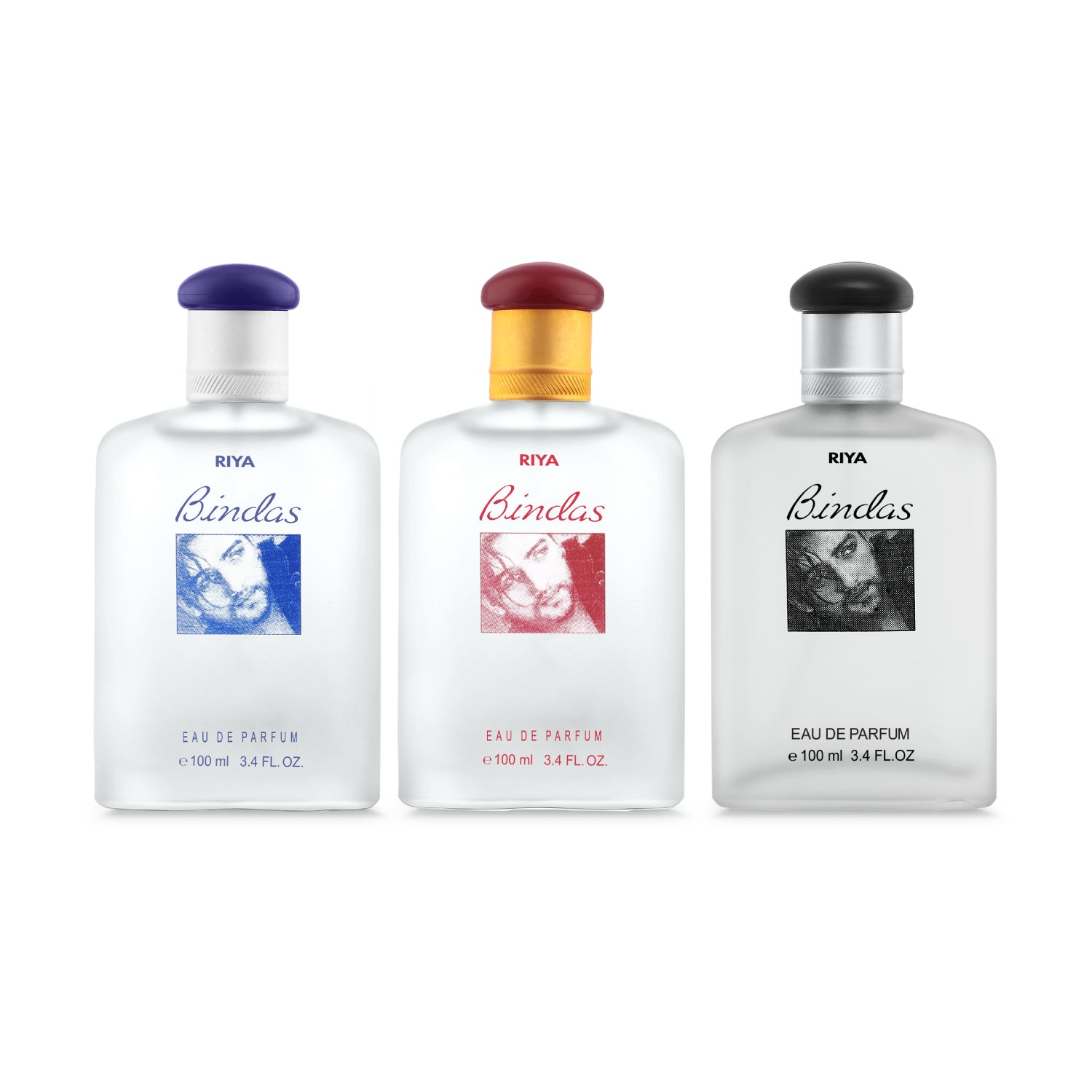 Bindas Red Blue &amp; Black Perfume Pack of 3 - Riya Lifestyle