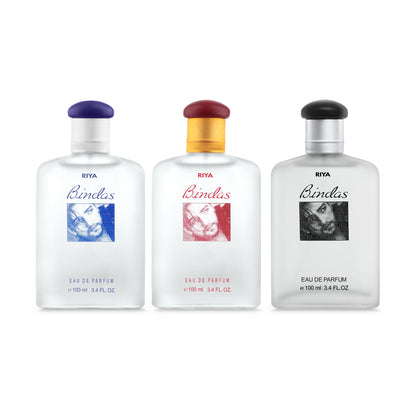 Bindas Red Blue &amp; Black Perfume Pack of 3 - Riya Lifestyle