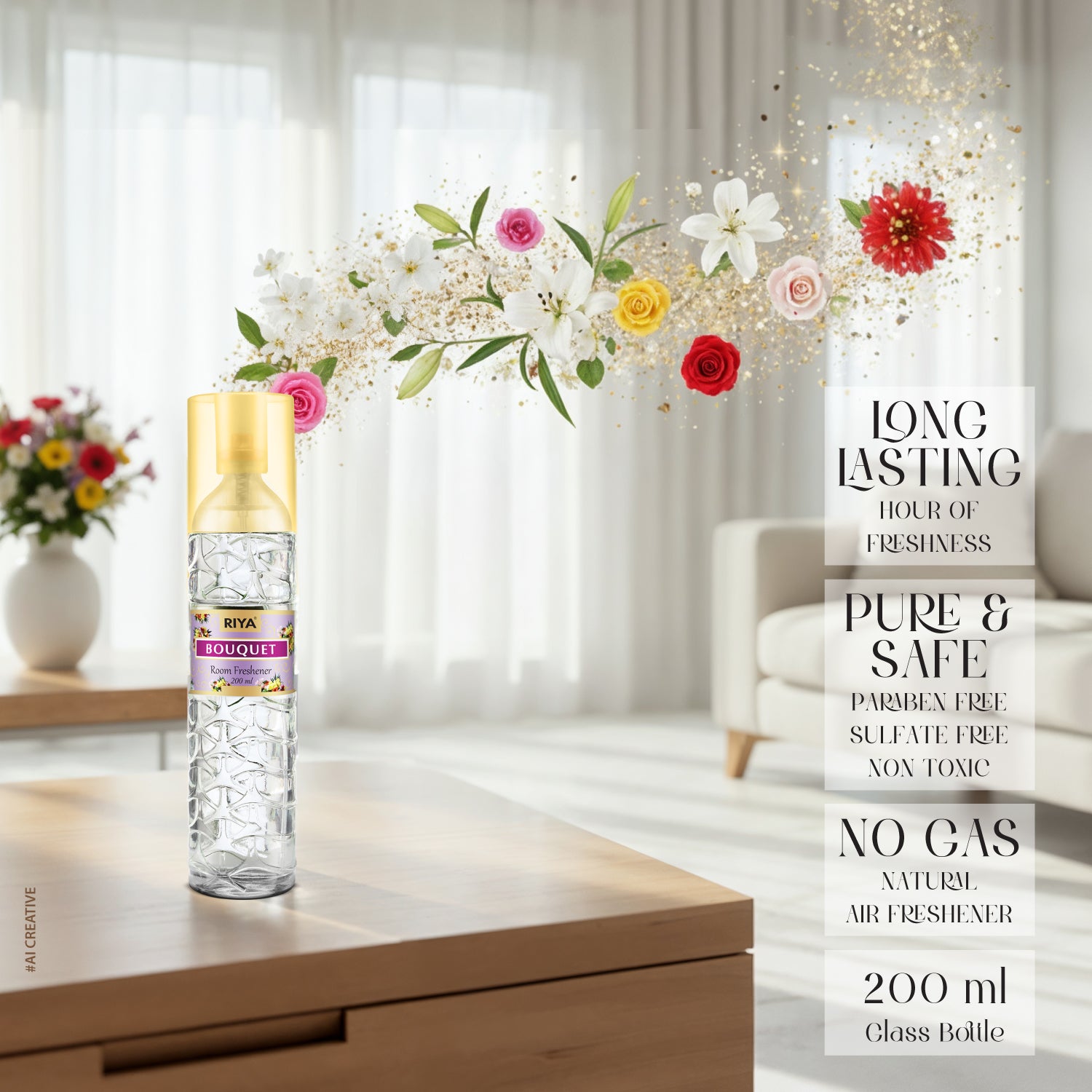 Riya Bouquet Air Freshener - Pack of 1 (200ml)