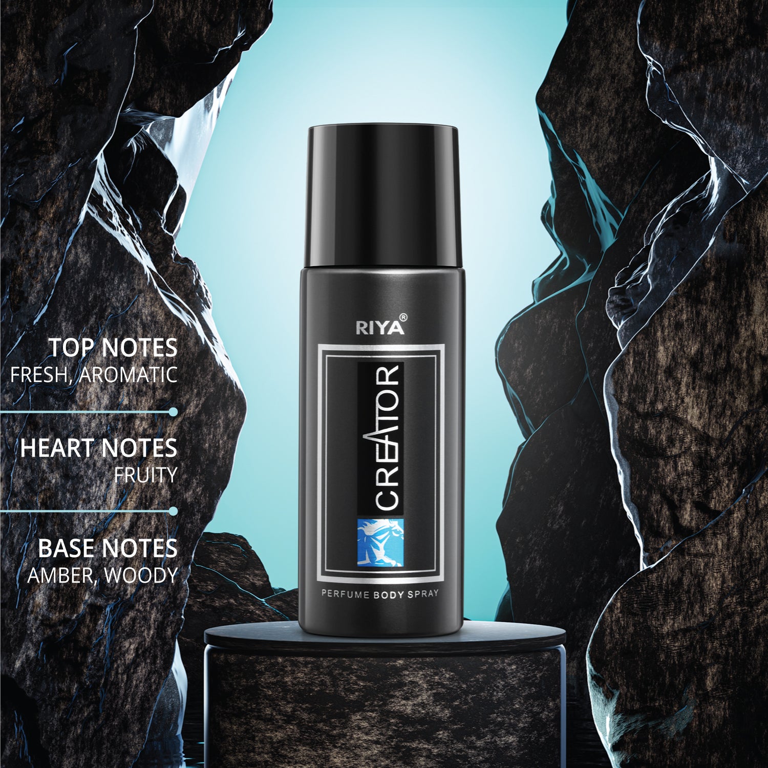 Buy 2 Creator Deodorant and Get 1 Black Rock Magnetic Aroma and Classico Black Deodorant Free