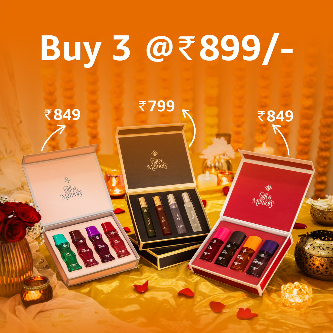 Riya Premium 3 Gift Sets Perfume for Men ,Women and Unisex