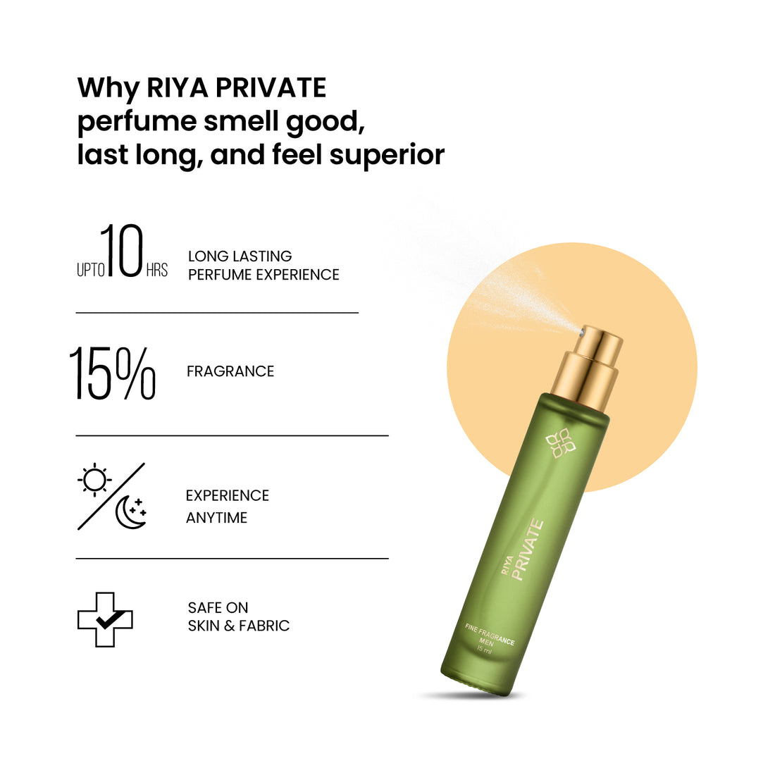 Riya Private Eau De Parfum 15 ml for Men