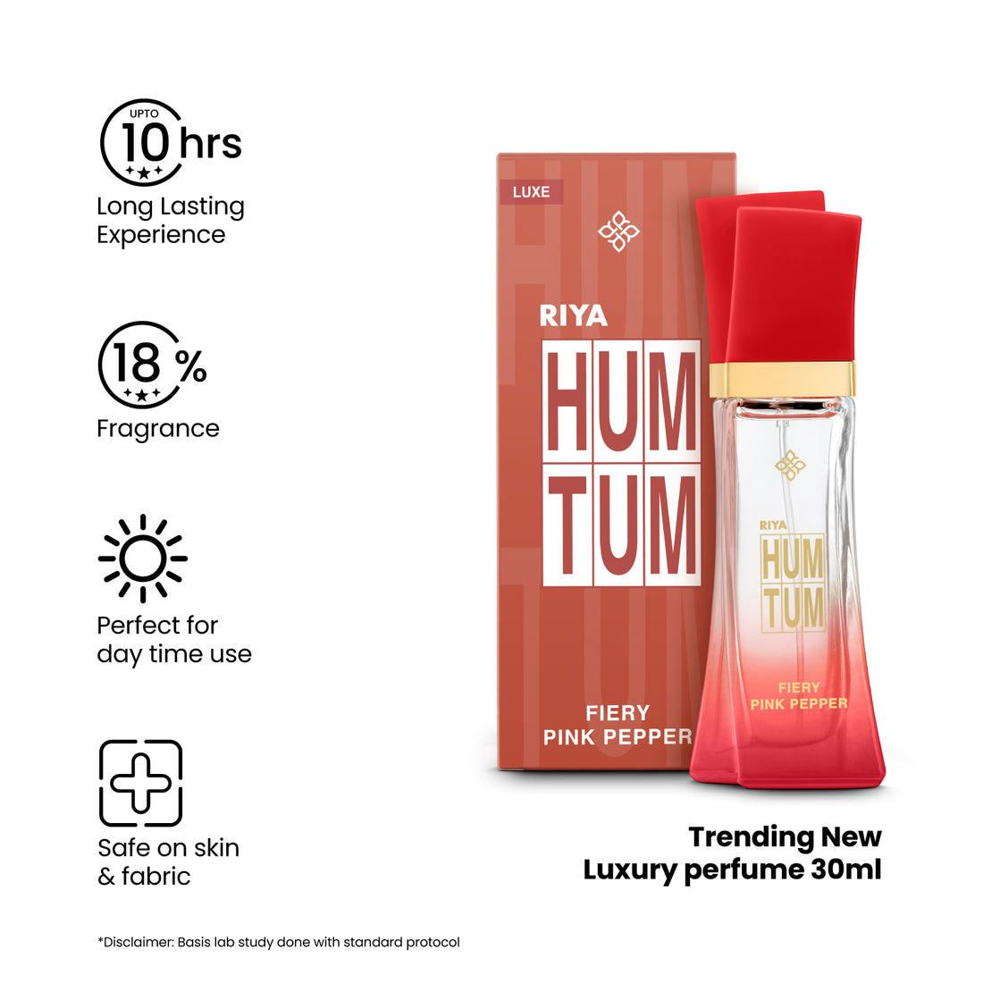 Riya Hum Tum Fiery Pink Pepper Eau De Parfum for Men &amp; Women - 30ml