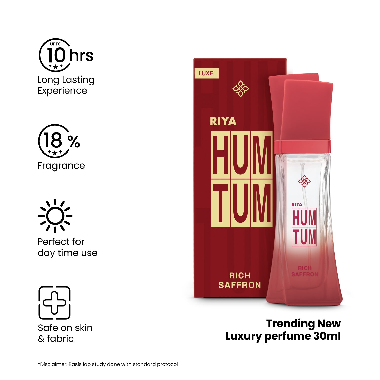 Riya Hum Tum Rich Saffron Eau De Parfum for Men &amp; Women - 30ml