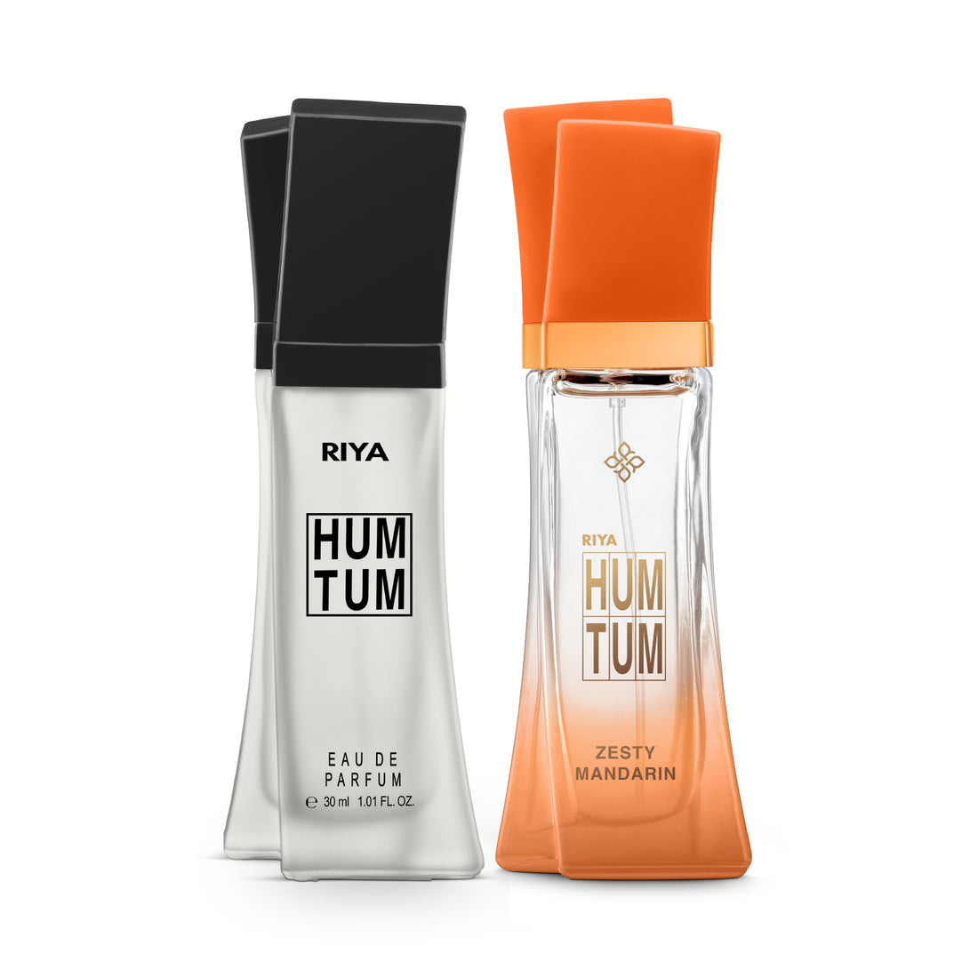 Riya Hum Tum and Zesty Mandarin Eau De Parfum for Men and Women | Set of 2 - 60 ml