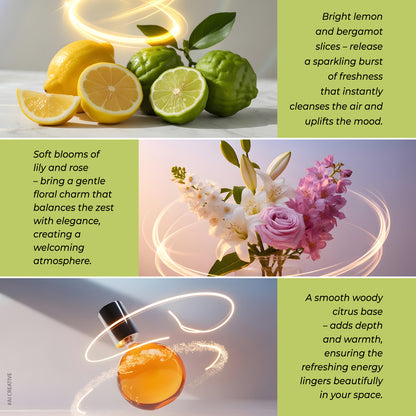 Riya Rose &amp; Lemon Air Freshener - Pack of 2 (200ml Each)