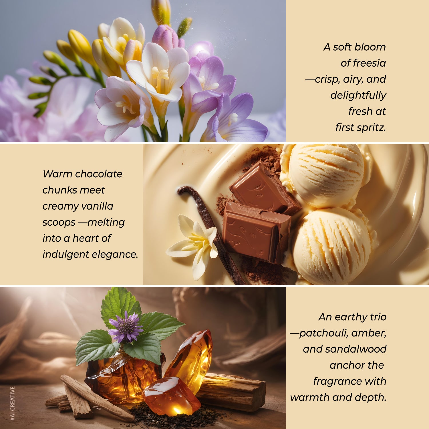 Melody Vanilla Dark Chocolate Perfume | Warm Gourmand Notes | Long-Lasting