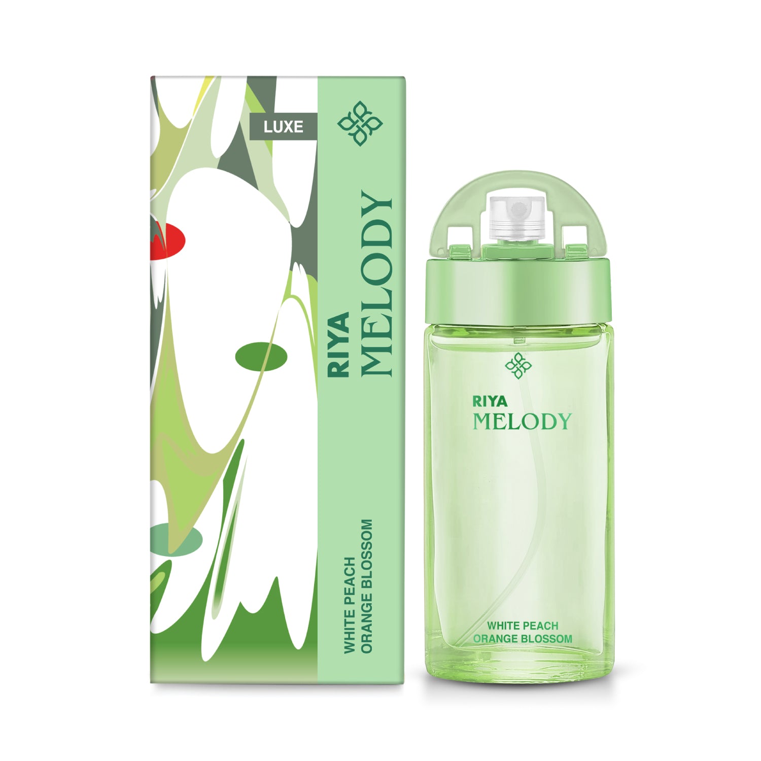 Riya Melody White Peach Eau De Parfum 30ml | Fruity Floral Perfume for Women | Fresh Peach &amp; Soft Floral Notes | Long-Lasting