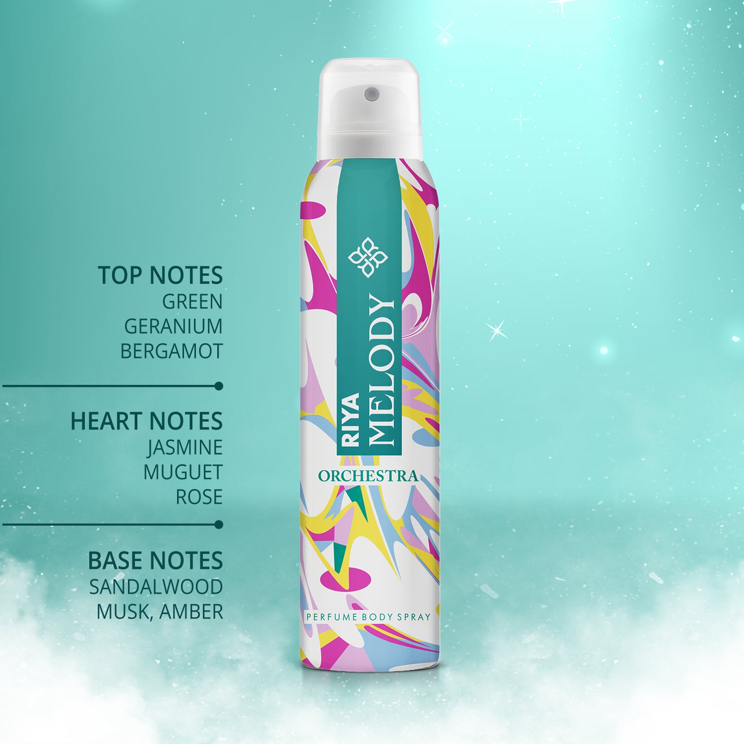 Riya Set of 10 Deodorant | 200 ml Each