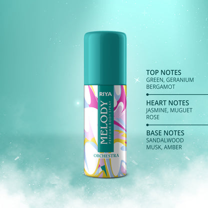 Born Rich, Melody Orchestra &amp; Bindas | Pack of 6 | Unisex Deodorant | 40 ml Each