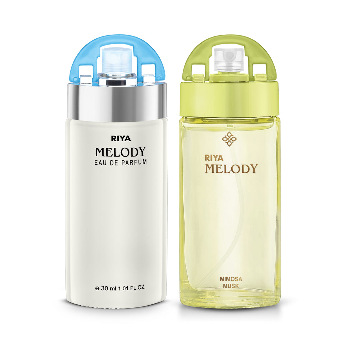 Riya Melody Sea Green and Mimosa Perfume for Women | Pack of 2- 60 ml