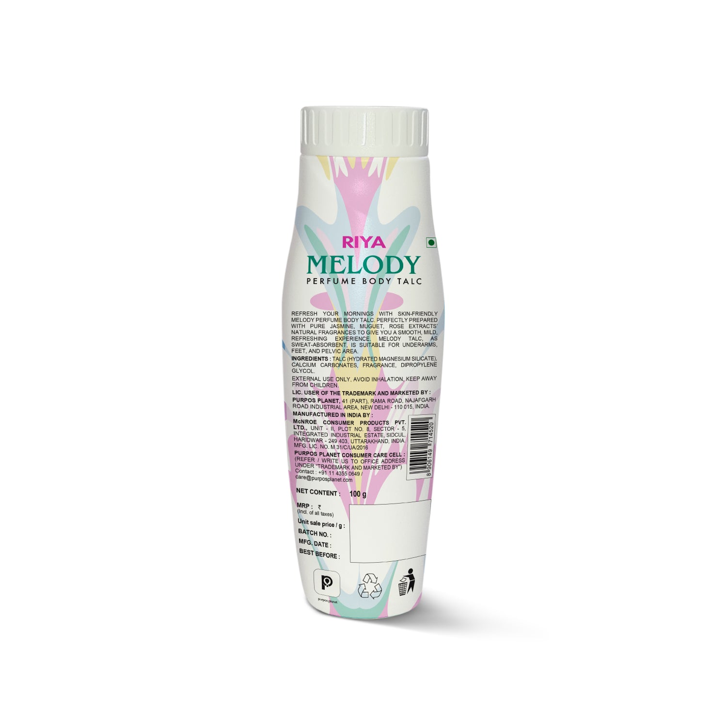 Melody Perfume Body Talc | 300 Gm