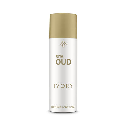 Riya OUD Ivory Deodorant for Unisex | Perfume Body Spray for Men &amp; Women | Warm &amp; Spice Fragrance - 200 ml