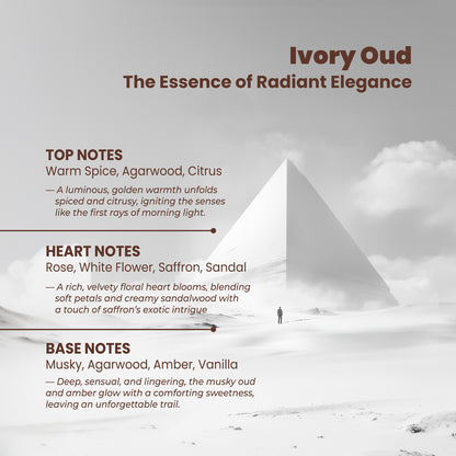 Riya OUD Ivory Deodorant for Unisex | Perfume Body Spray for Men &amp; Women | Warm &amp; Spice Fragrance - 200 ml