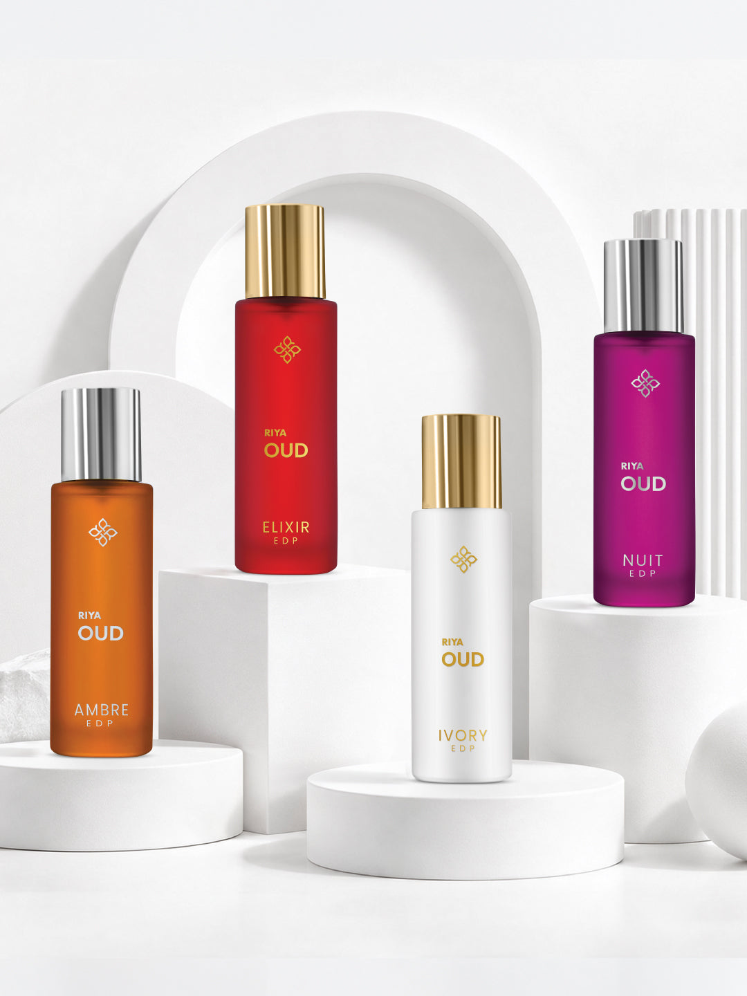 RIYA Pack of 4 Oud Perfume for Men and Women (30ml Each)- 120 ml
