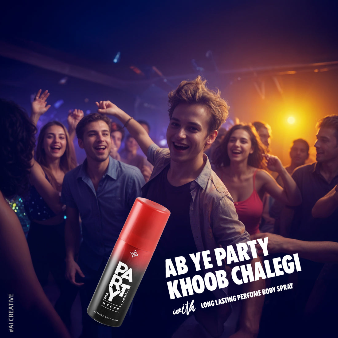 Riya Party Wear Mauj, Monk and Hyper Set of 6 Deodorant |40 ml Each