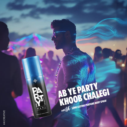 Riya Party Wear Mauj, Monk and Hyper Set of 6 Deodorant |40 ml Each