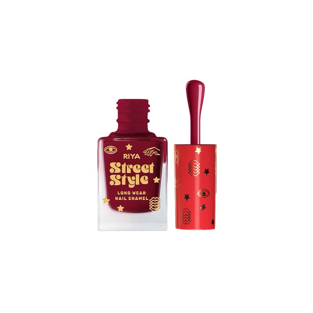 Street Style Long Wear, Quick Drying, Glossy Finish, 7-Free Formula, Nail Enamel, 100% Vegan &amp; Cruelty Free, Shade SS 104, Rose Wood, 12 ML