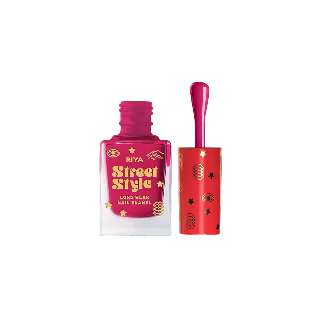 Street Style Long Wear, Quick Drying, Glossy Finish, 7-Free Formula, Nail Enamel, 100% Vegan &amp; Cruelty Free, Shade SS 106, Pink Love,12 ML